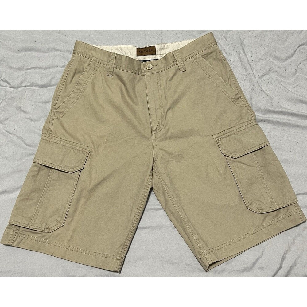 St John's Bay Cargo Shorts Mens Size 32 Beige